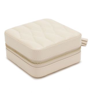 Travel case with zipper Caroline IVORY