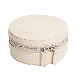 Round box with zipper Sophia IVORY IVORY